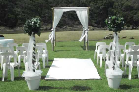 Hire bamboo canopy
